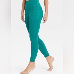 JoyLab High-Rise 7/8 Leggings – Women’s Size XS – Textured – Side Pockets